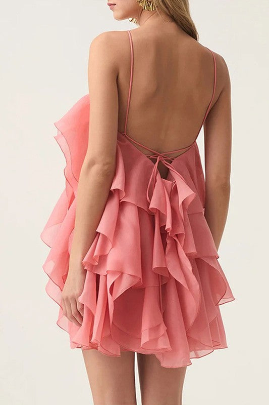Violeta Ruffles mini dress