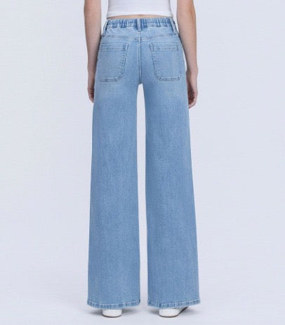 High Rise Band Jeans