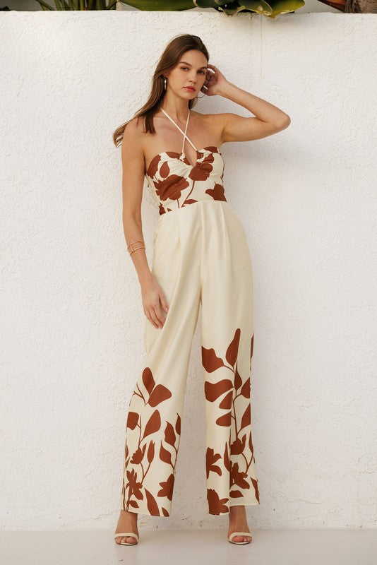 Rustic floral jumpsuit