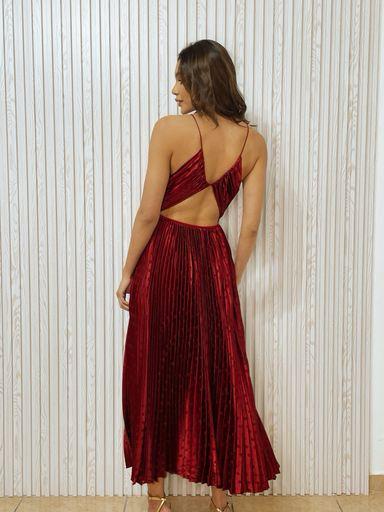 Maxi satin dress