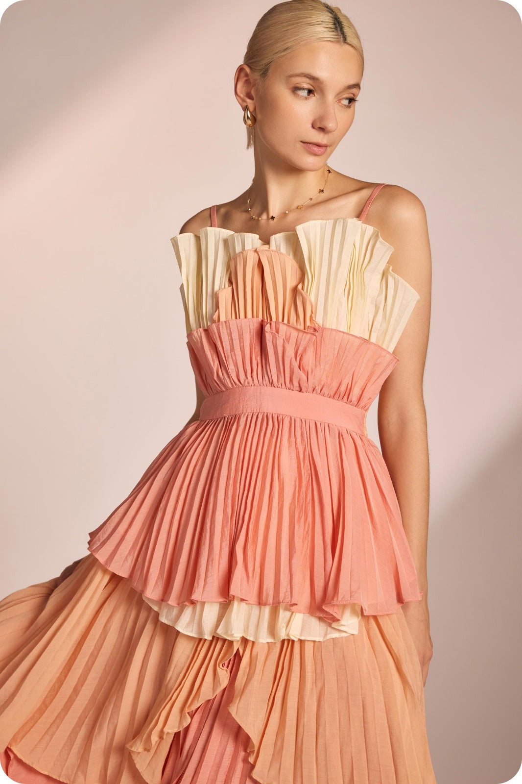 Venecia Ruffles maxi dress