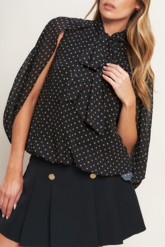 Polka black top