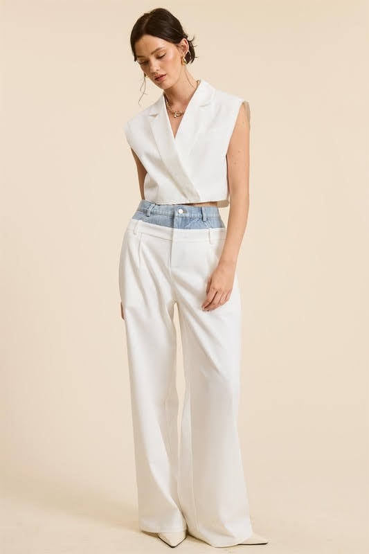 White jean pants
