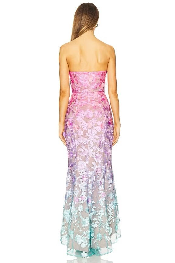 Embroidery maxi dress