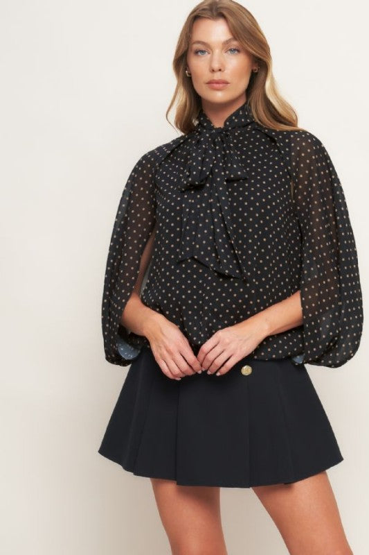 Polka black top