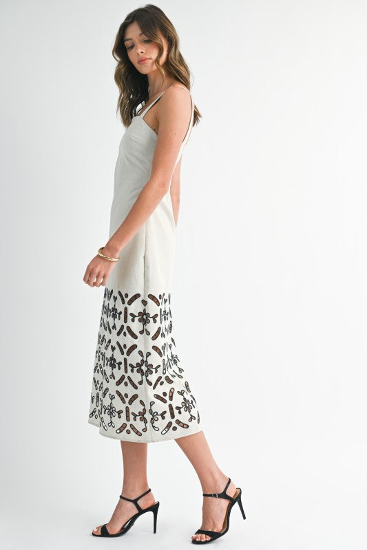 Embroidered Linen dress
