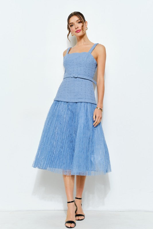 Milán tweed medí dress