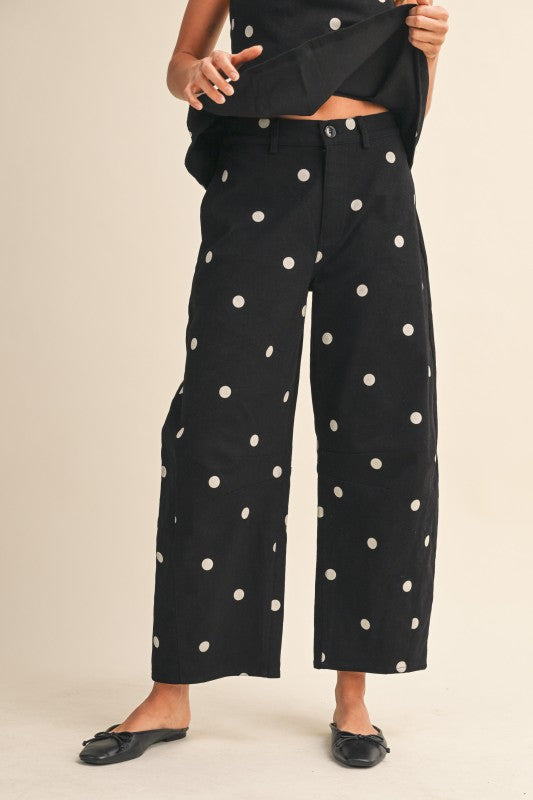 Polka dot Denim set
