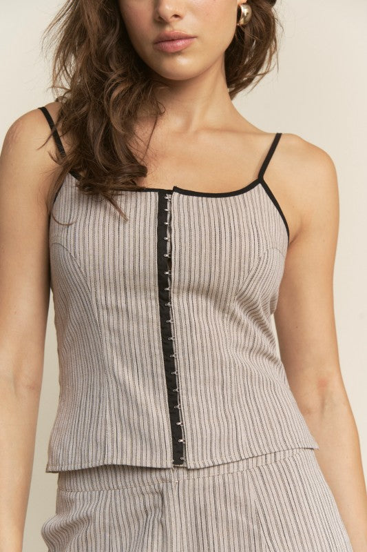 Linen striped set