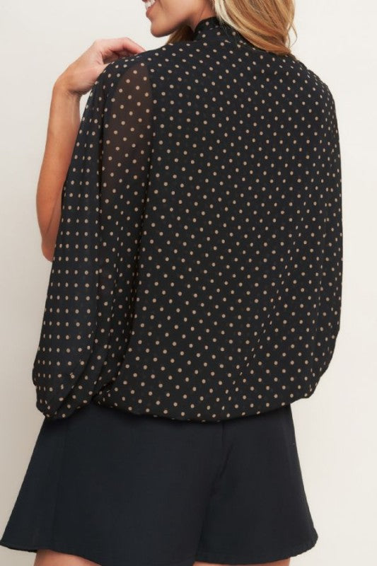 Polka black top