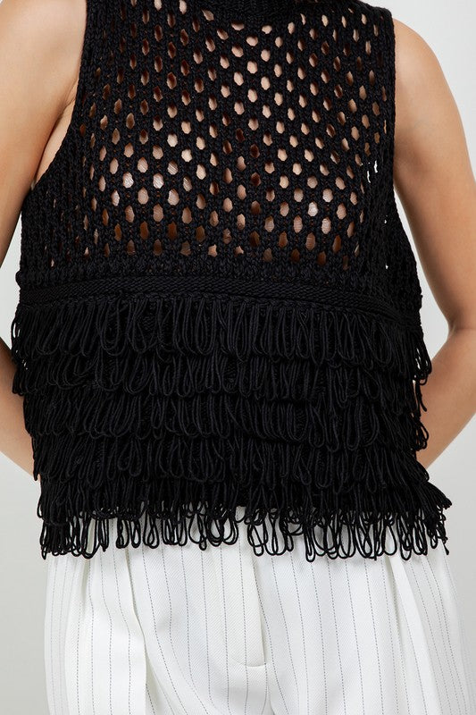 Fringe Luxe crochet top