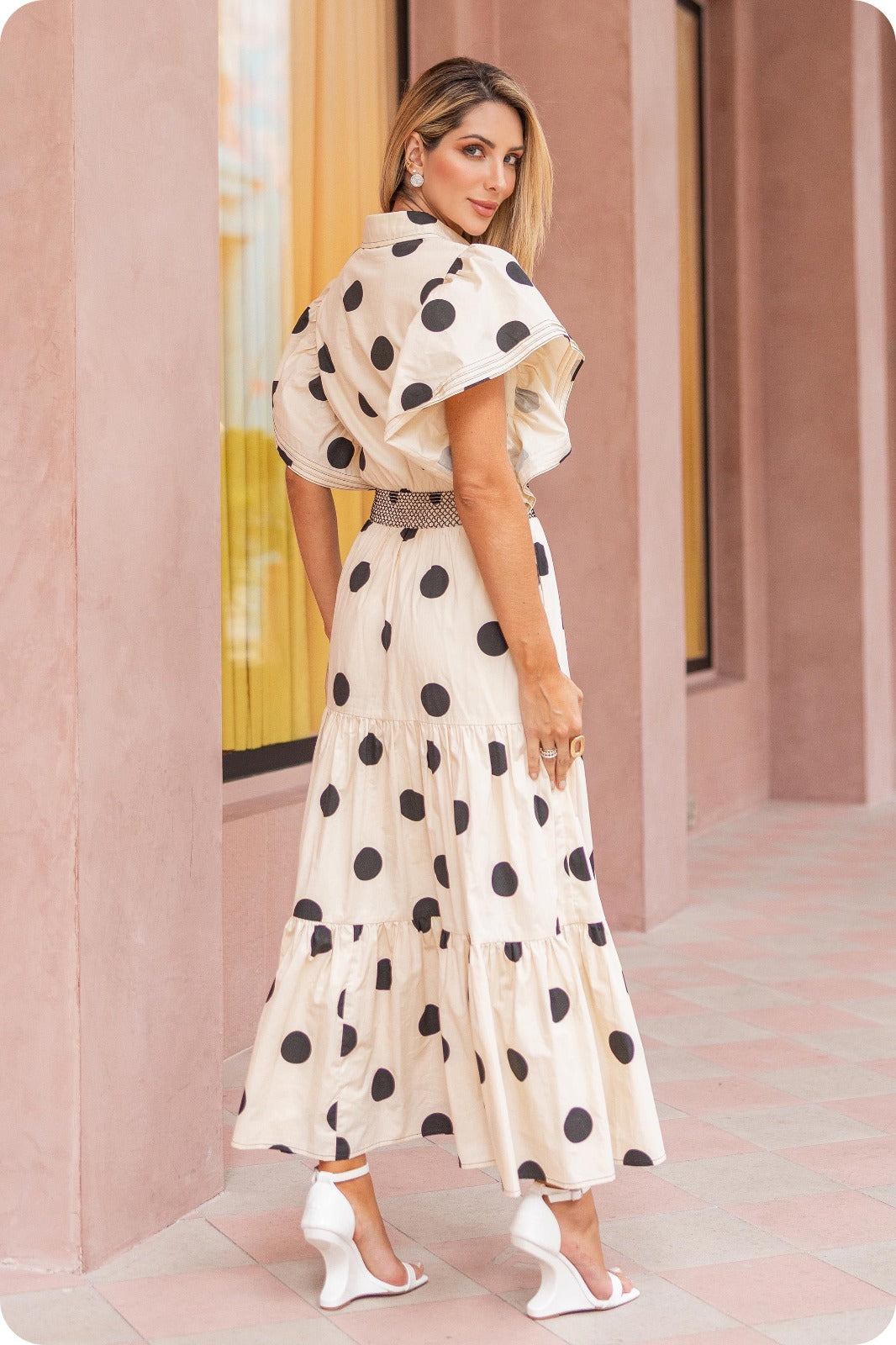 Andrea polka dress
