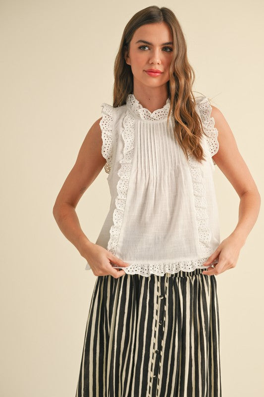 Embroidery top