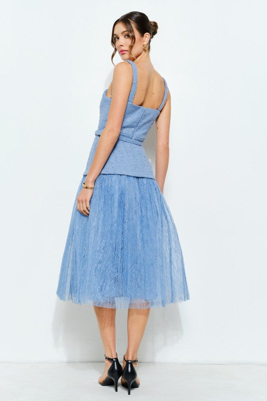 Milán tweed medí dress
