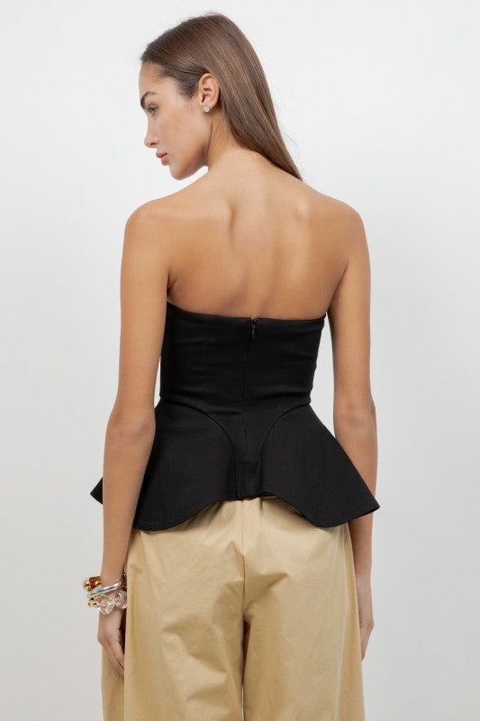 Strapless top