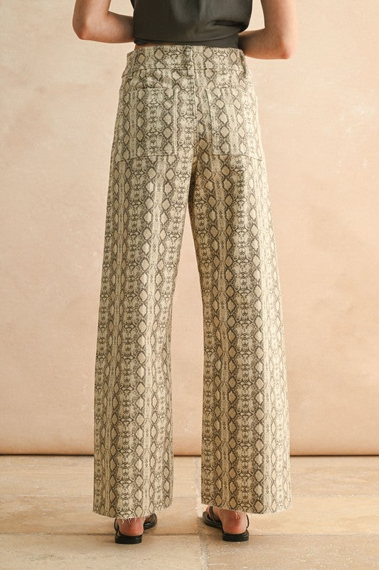 Animal print pants
