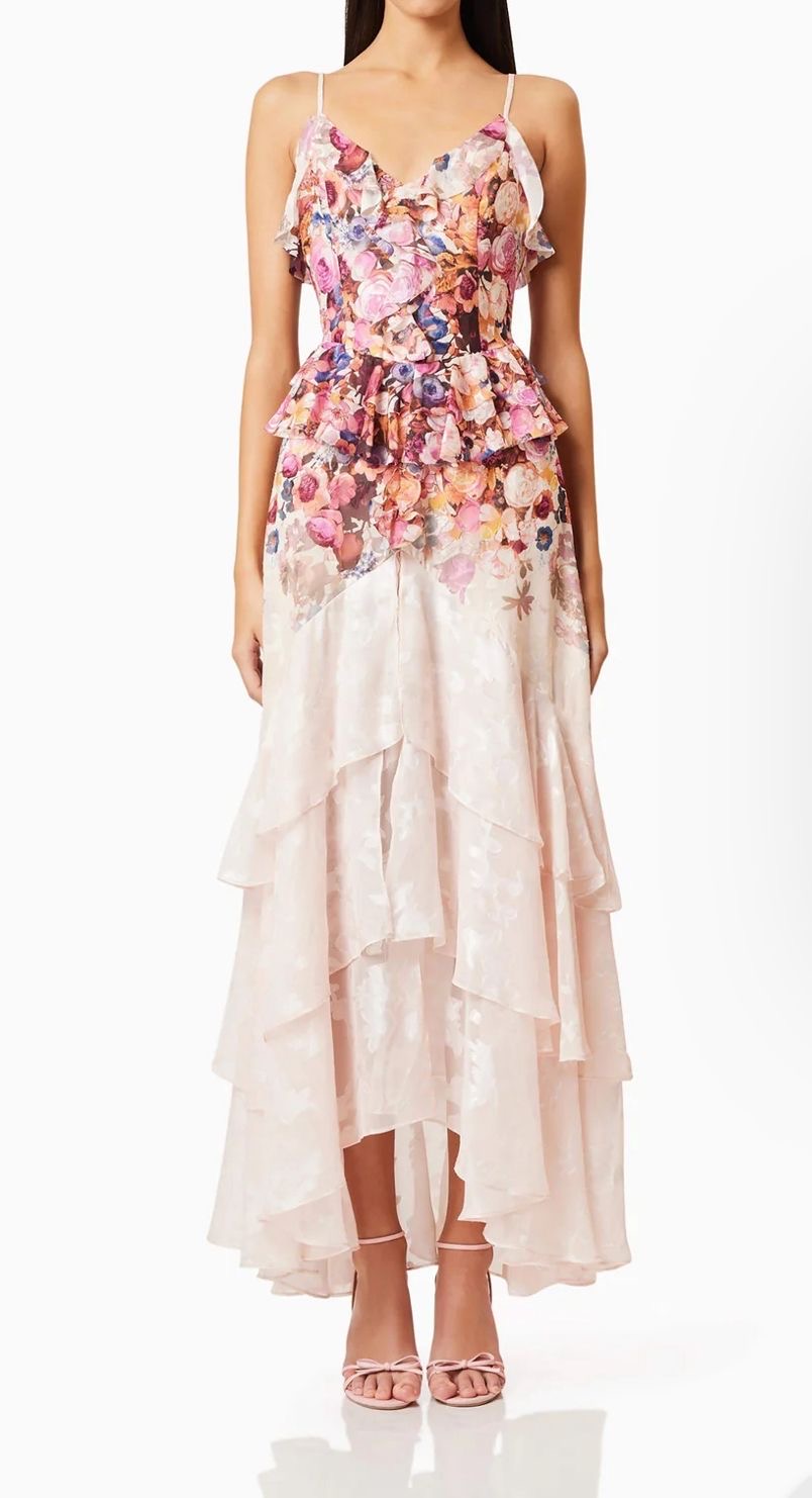 Printed simone maxi dress