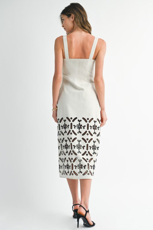 Embroidered Linen dress