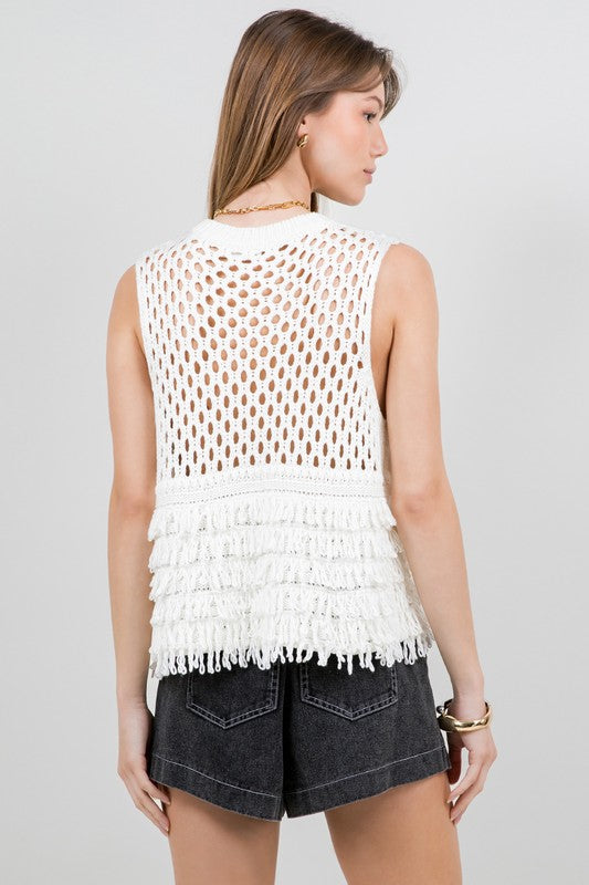 Fringe Luxe crochet top