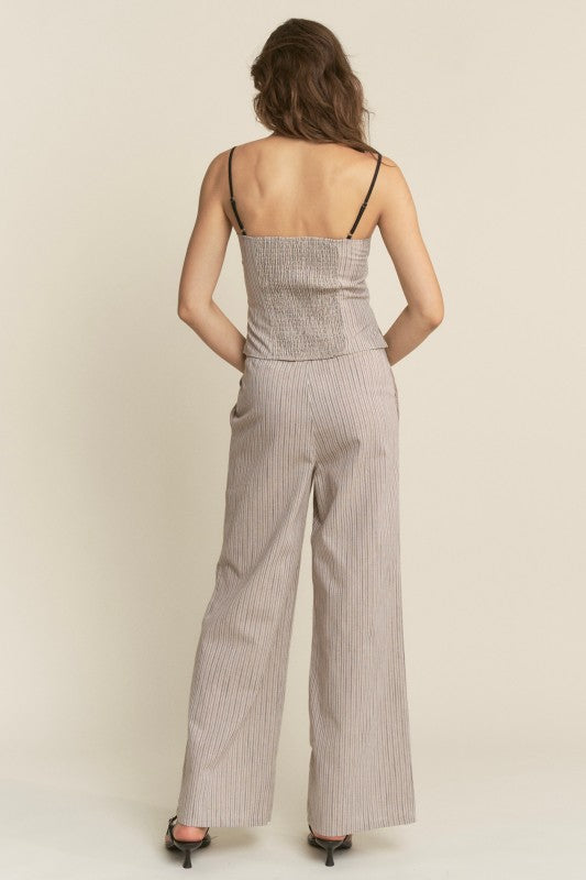 Linen striped set