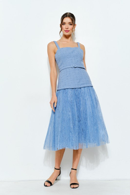 Milán tweed medí dress