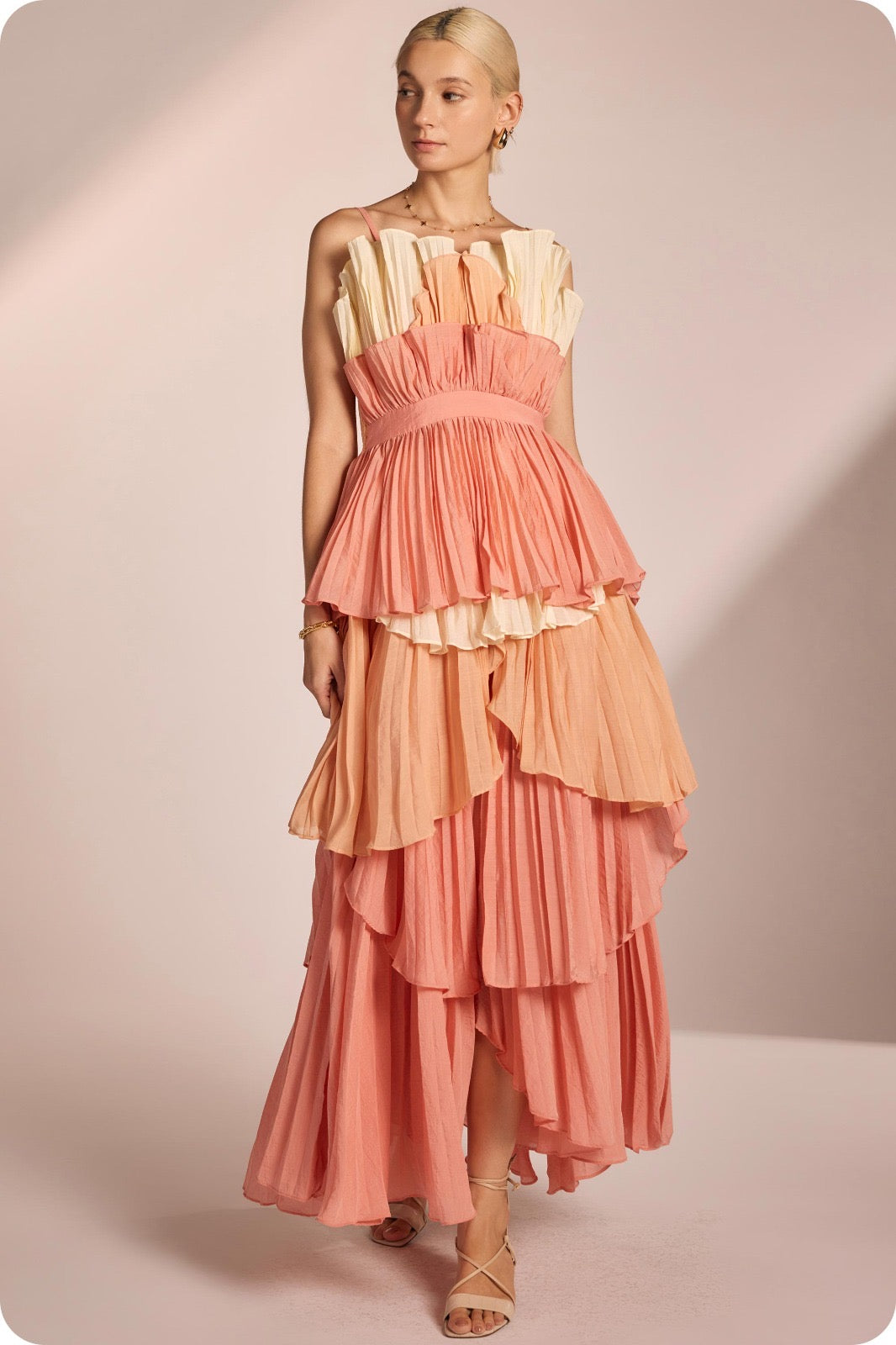Venecia Ruffles maxi dress