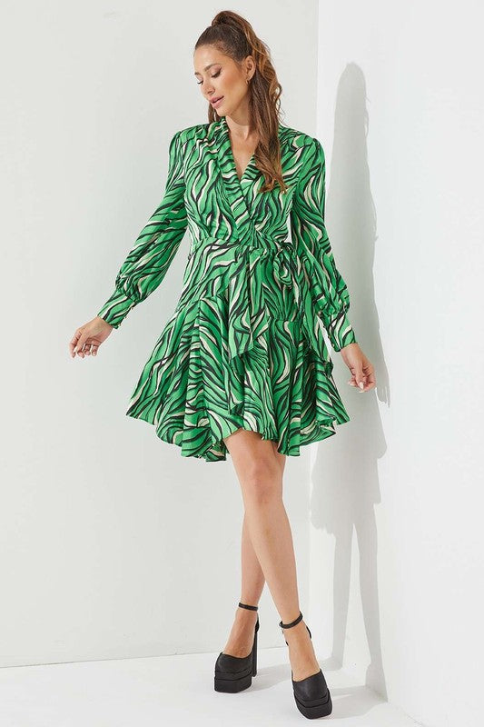 Zebra Green dress