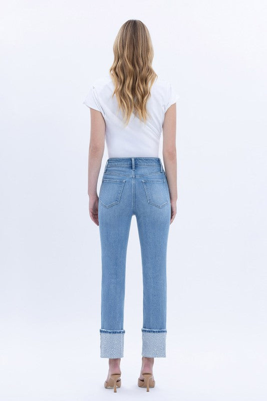 High Rise Slim wide Jeans