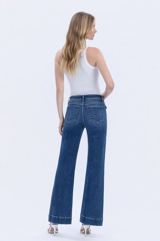 High Rise Whide leg Jeans
