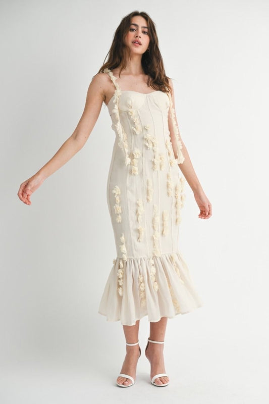 Marcella floral medí dress