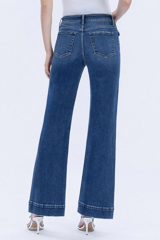 High Rise Whide leg Jeans