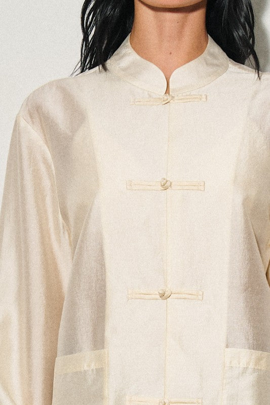 Oriental-style blouse