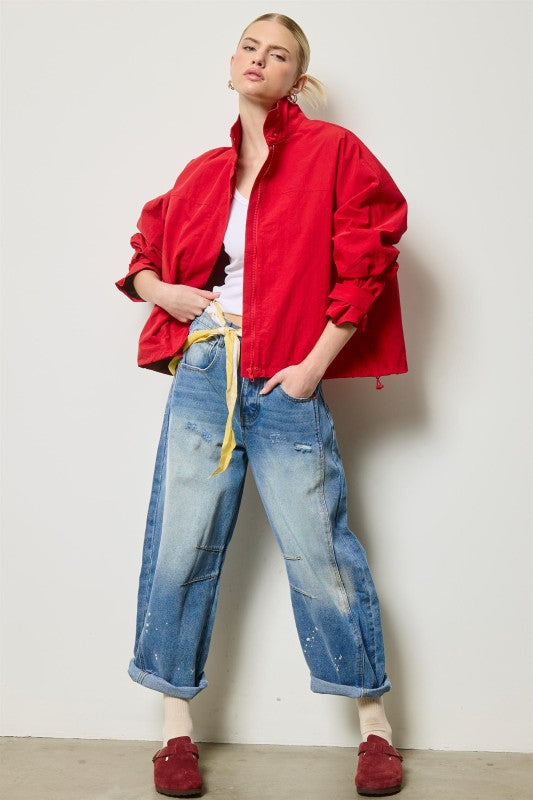 Oversize Red Jacket