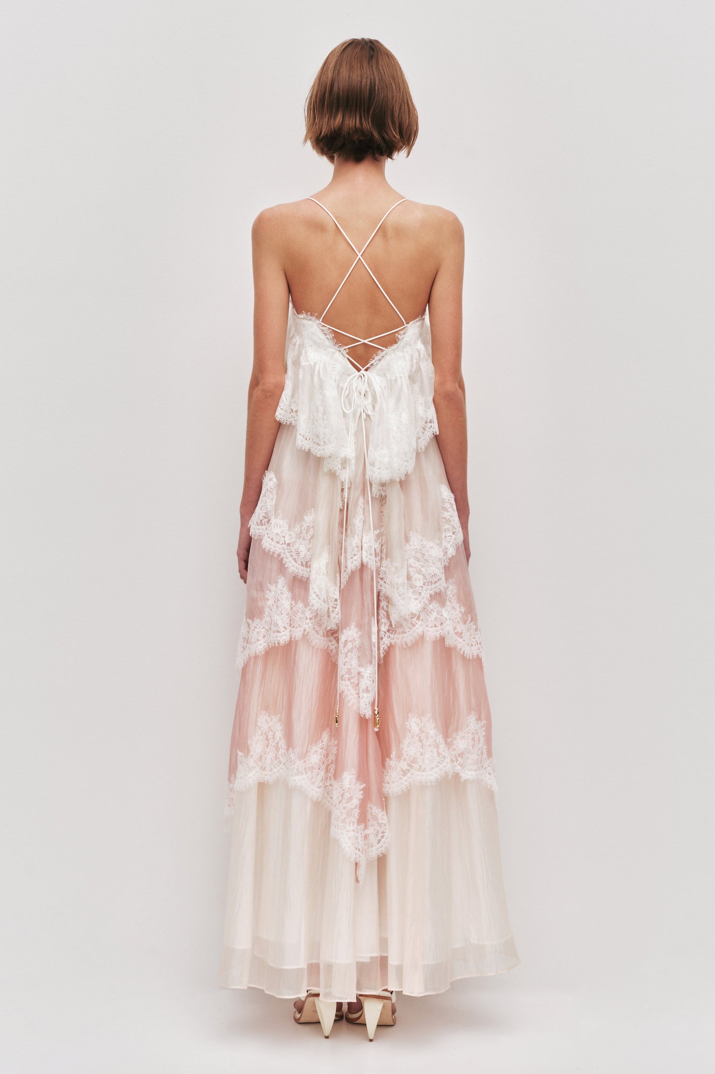 Romantic Dress with ruffles and lace