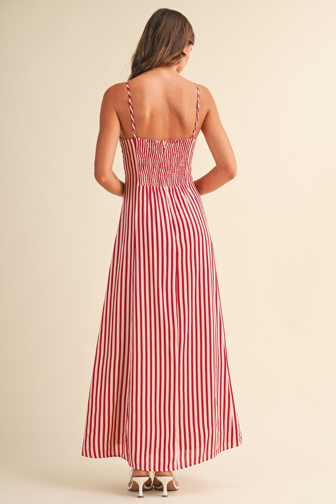 Striped Bustier medí Dress