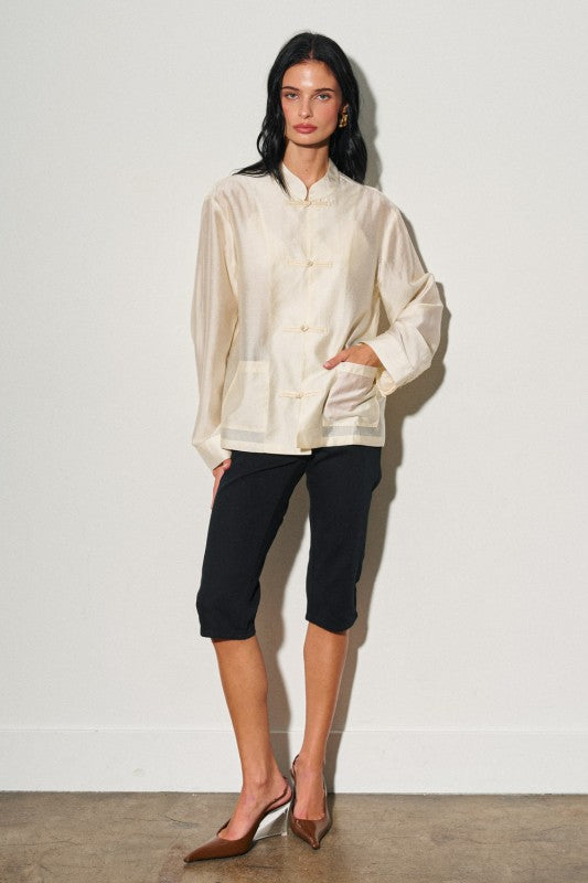 Oriental-style blouse