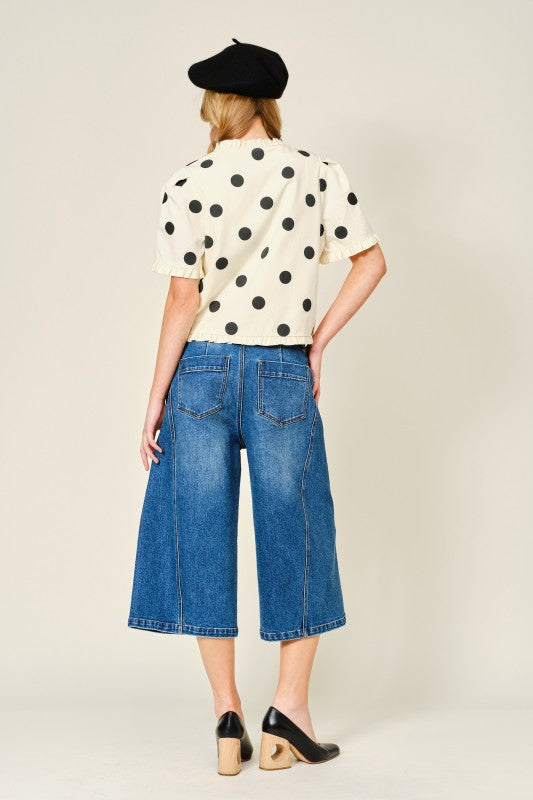 Polka dot Elena top