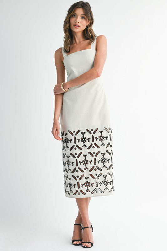 Embroidered Linen dress