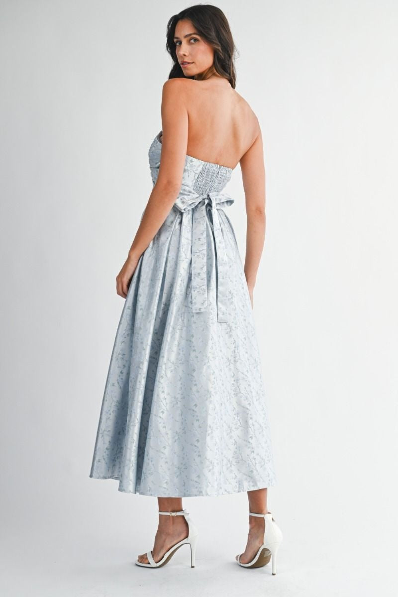 Strapless cielo maxi dress