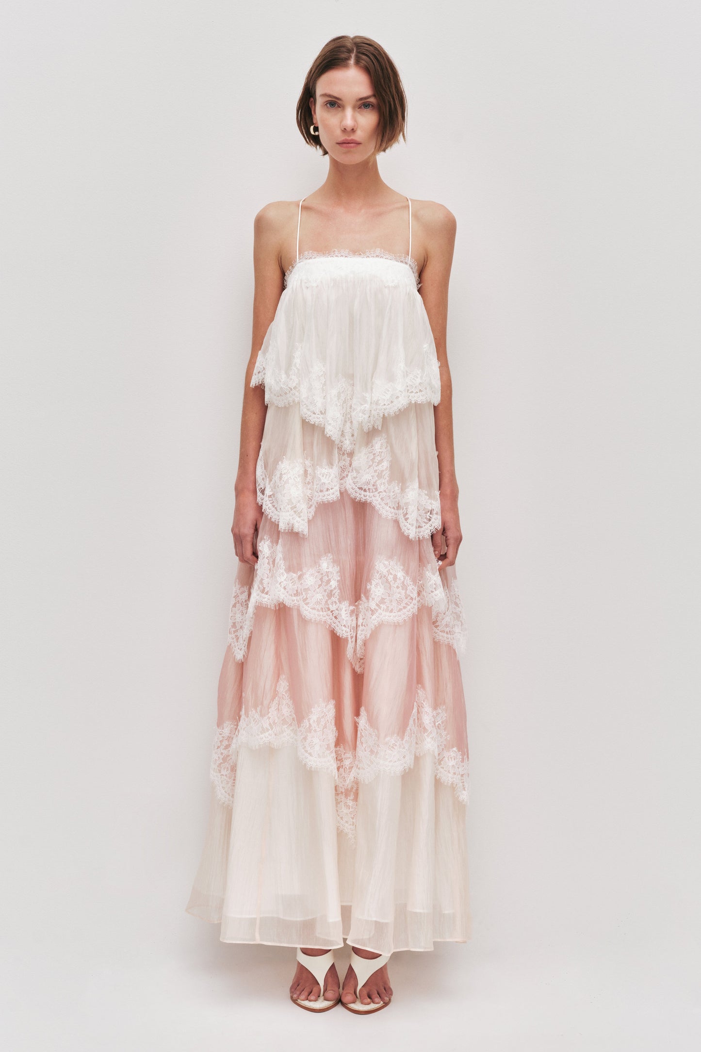 Romantic Dress with ruffles and lace