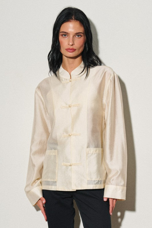 Oriental-style blouse