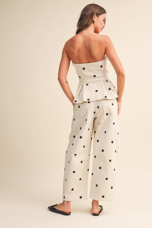 Polkadot Denim set
