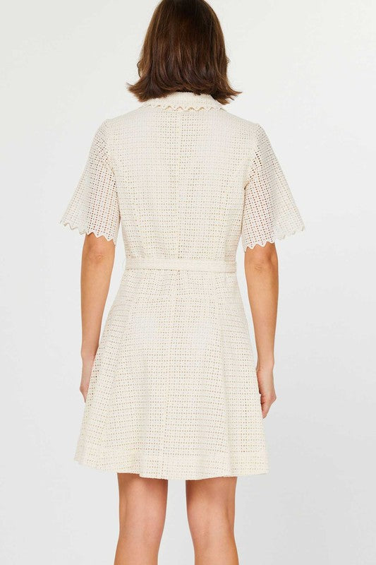 Embroidery medi dress