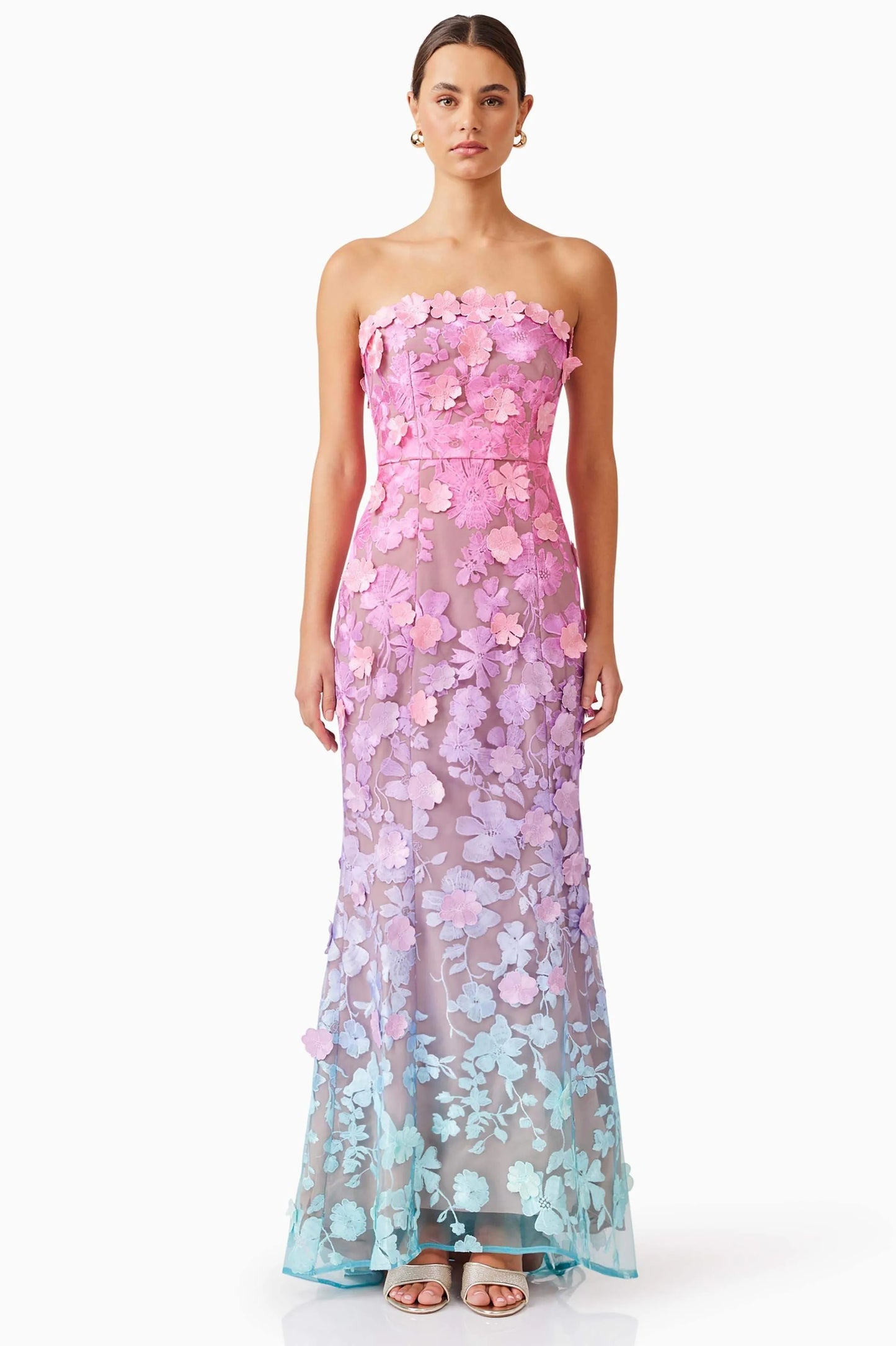 Embroidery maxi dress