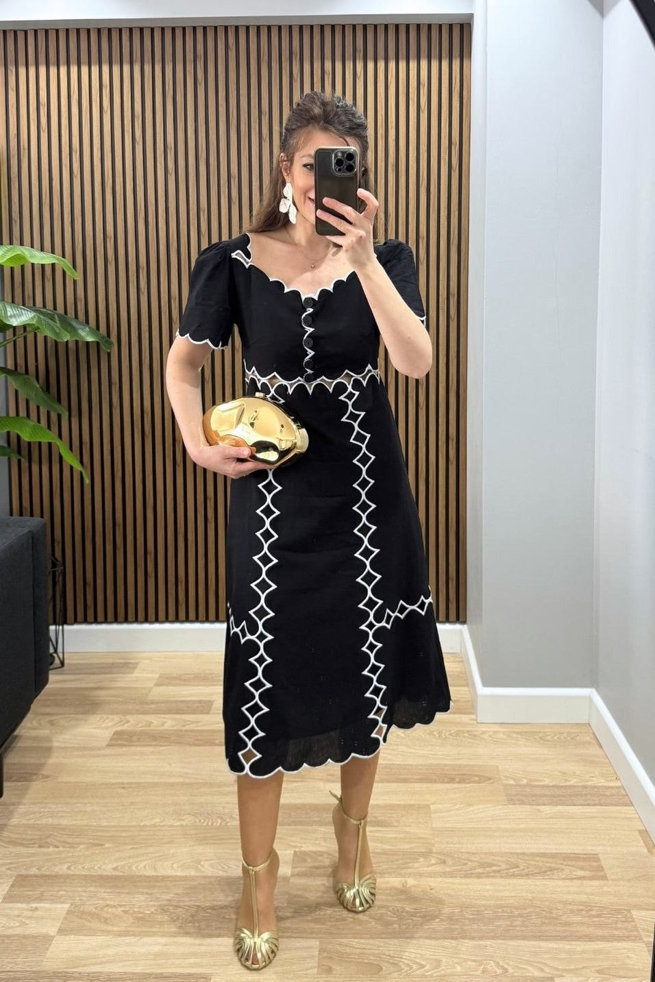 Black/white sofia Medí Dress
