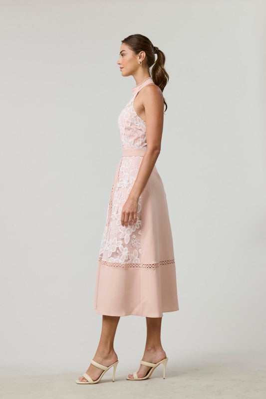 Embroidery Medi Dress