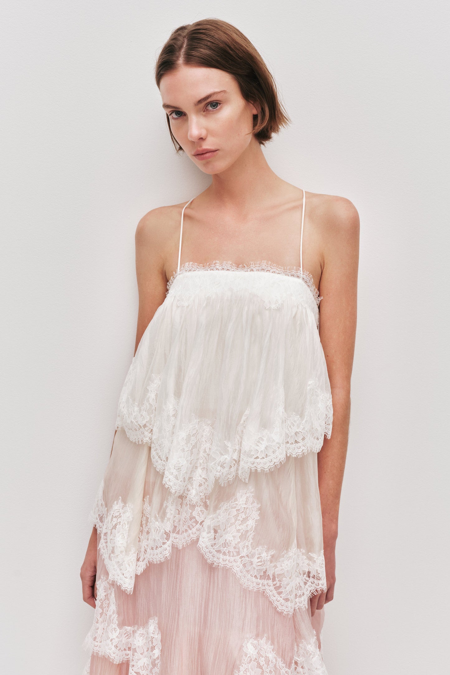 Romantic Dress with ruffles and lace
