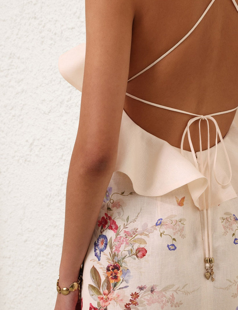 Floral ruffles Garden Dress