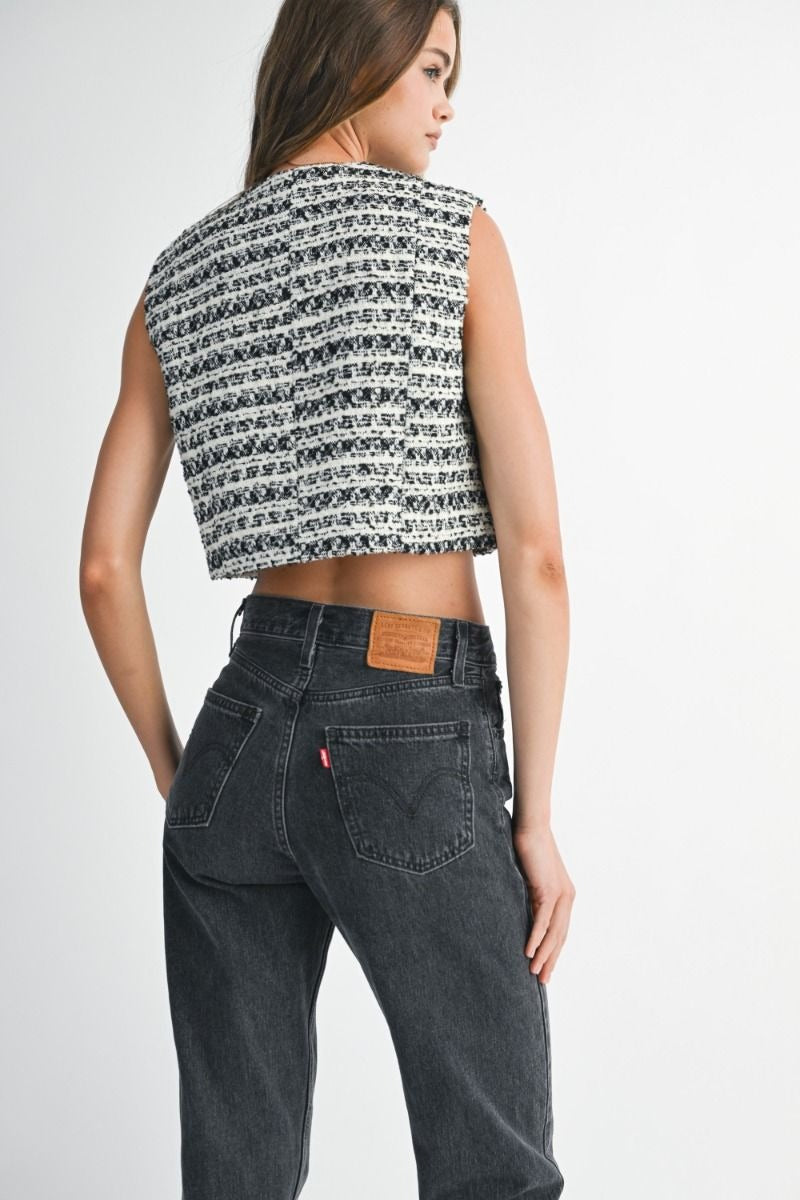 Tweed Adela top