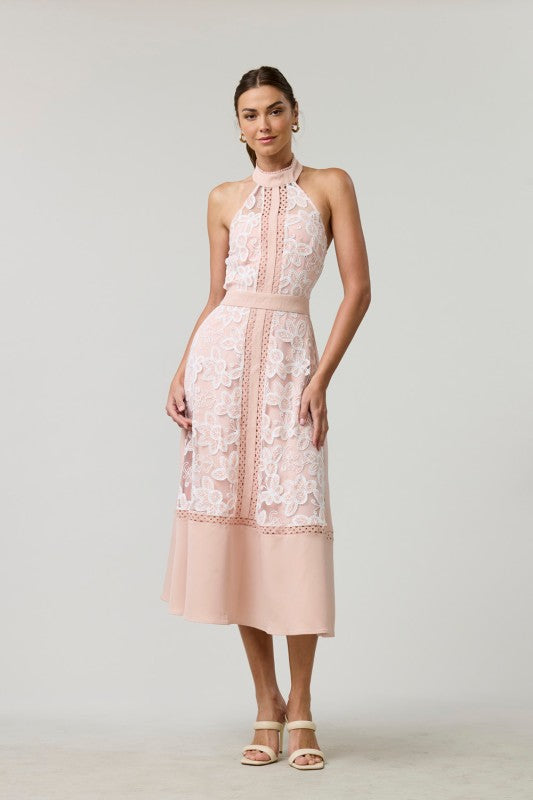 Embroidery Medi Dress